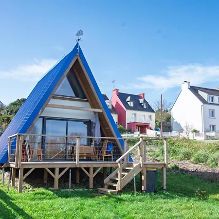 Le Tipi Bleu Tiny House Neuve Avec Terrasse Et Jardin Villa Camaret-sur-Mer Exterior photo